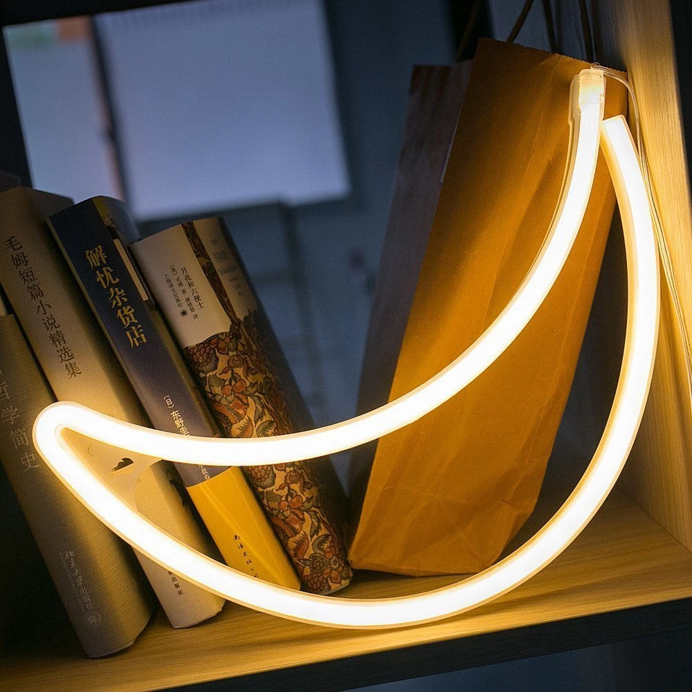 Лампа светодиодная "Луна" на теплом белом свете для дома, спальни, пивного бара, отеля, рождественской, дня рождения, свадебной декорации.