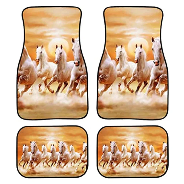 

Оригинальный коврик Aimaao с цветами на заднем фоне, Универсальный Коврик для переднего и заднего сиденья