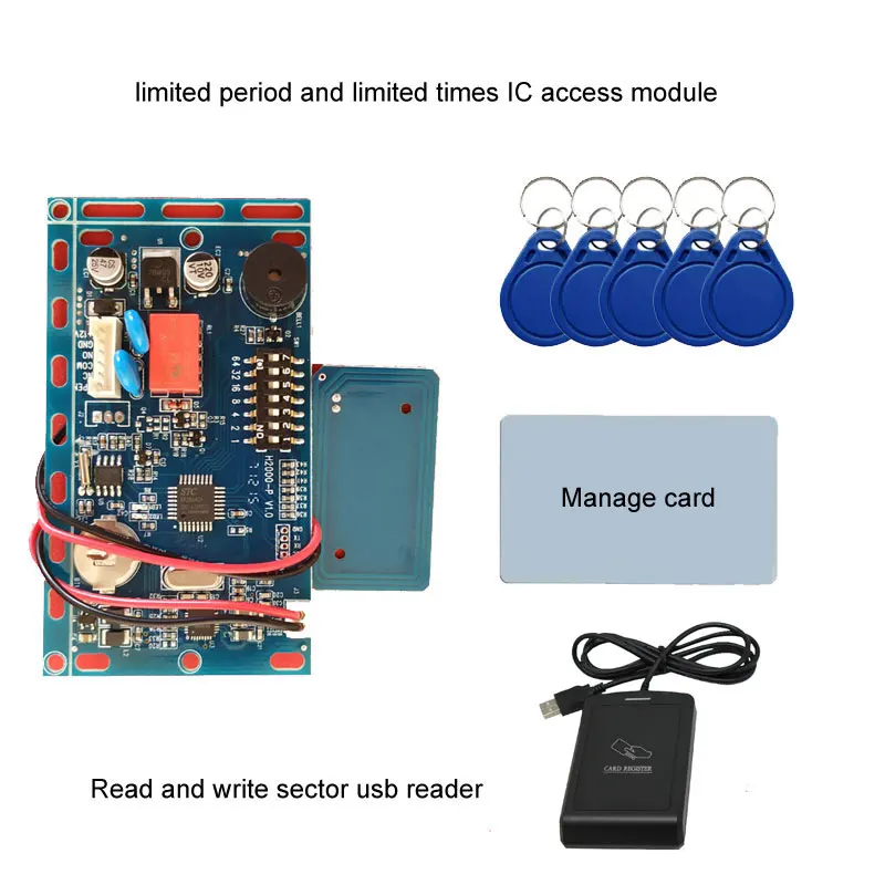 

RFID Embedded IC door Access Control can limited time peirod or user times intercom access control Offline access control