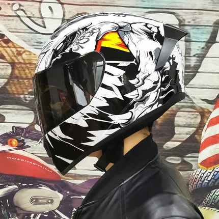 

Professional Unisex Motorcycle Helmet Full Face Anti-UV Electric Bicycle Helmet Visor