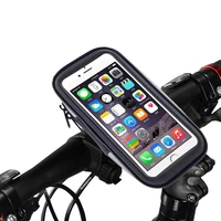 waterproof phone mount holder for bike bicycle motorcycle handlebar shockproof bag case mobile cell phone holder for iphone 8 7
