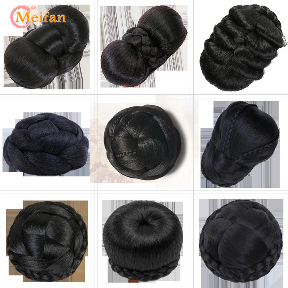 MEIFAN женский ханьфу старинный китайский костюм синтетический парик шиньон