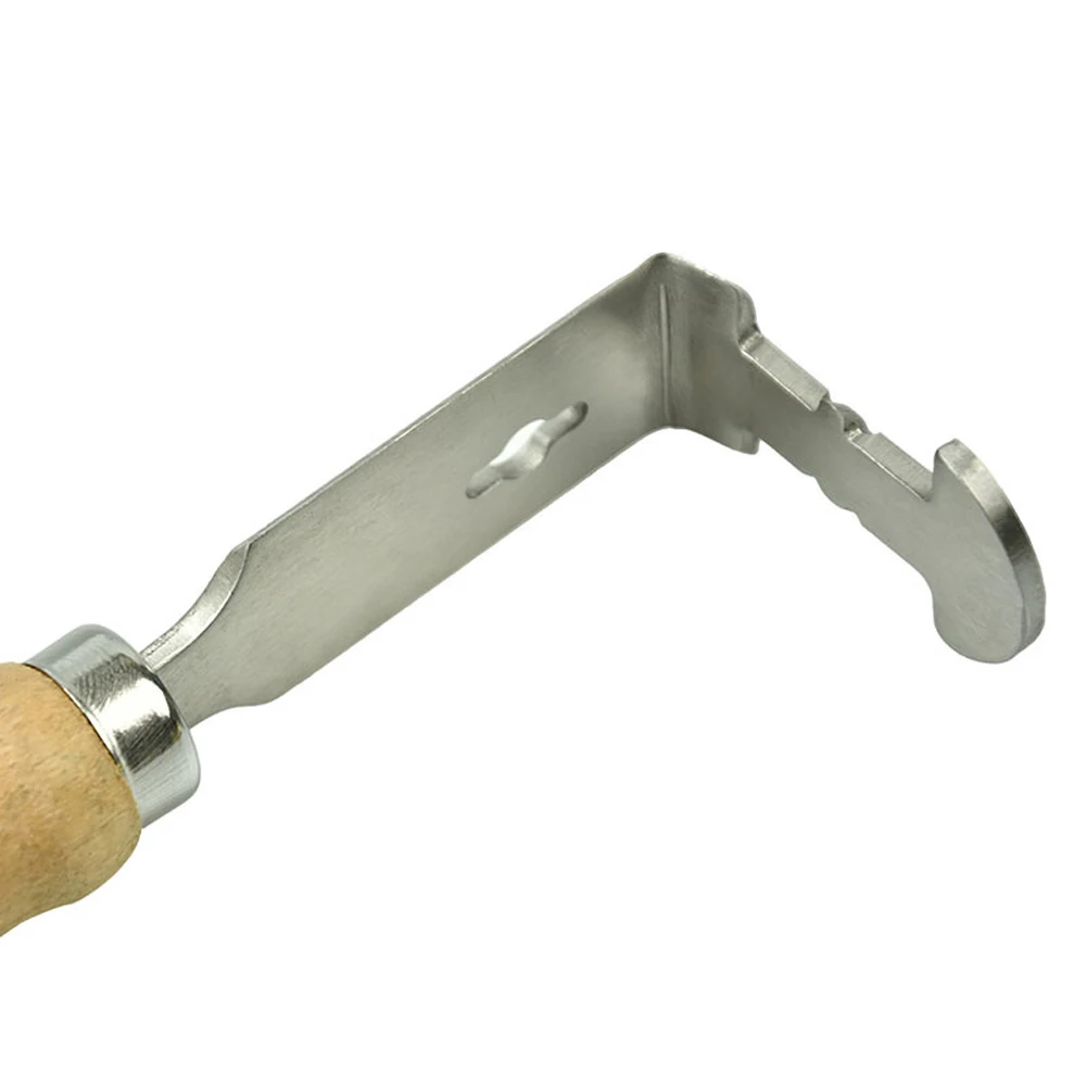 

Stainless Steel Bee Hive Cleaner Honey Shovel Uncapping Scraper Frame Cleaning Tool with Wood Handle Beekeeping Supplies