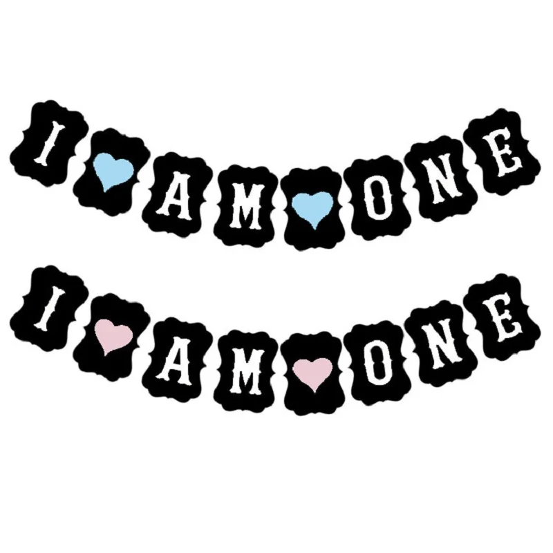 8 флагов знак &quotI AM ONE" баннер для маленьких мальчиков и девочек на первый день