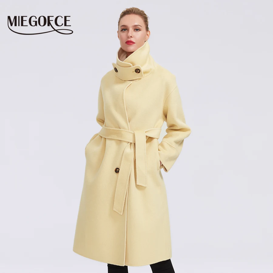 MIEGOFCE 2019 осенне зимнее пальто для женщин кашемировая куртка Новинка Для