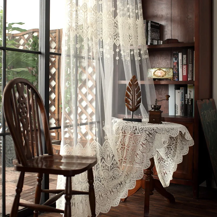 European High-end Embroidery Simple Joker Tulle for Living Dining Room Bedroom. | Дом и сад