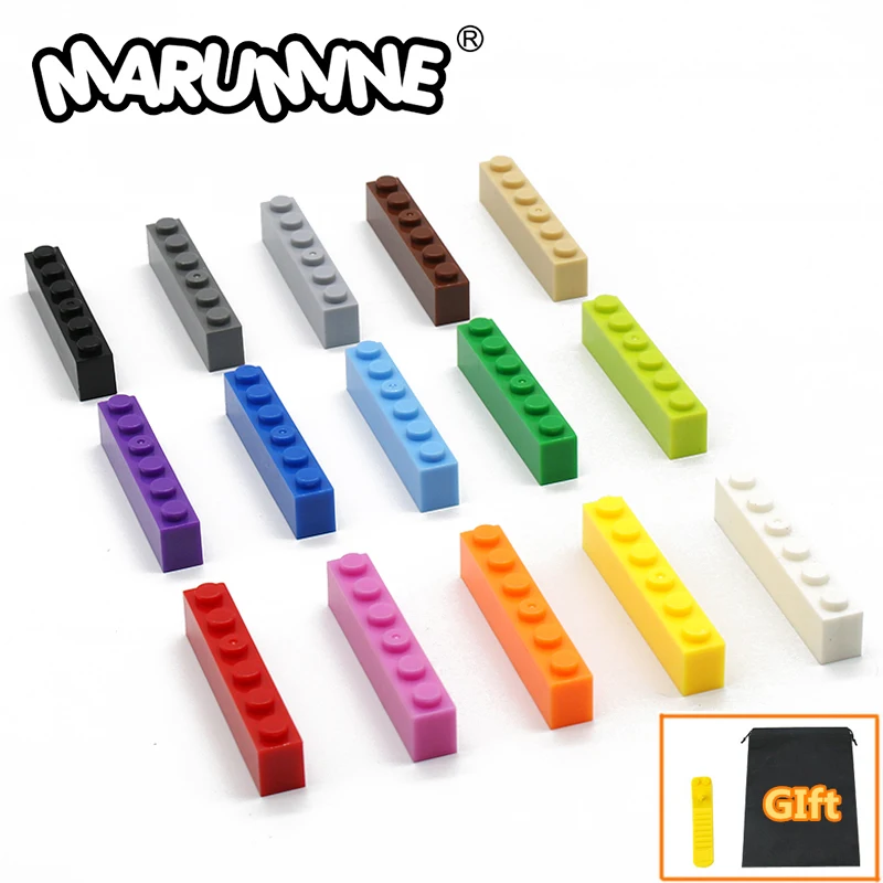 MARUMINE 1x6 точек строительные блоки Обучающие игрушки Классические кирпичи детали 80