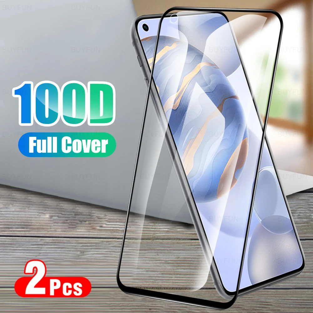 

Шелковое закаленное стекло для Honor 30 30i 30s 20 20e 20i 20s 10 10i 10x9 lite pro, Защита экрана для России, 2 шт.