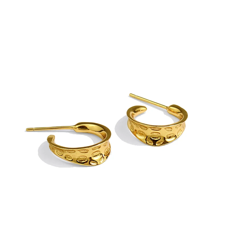 

TOSAKO Hoop Earrings Gold Color Fashion Personality Wedding Engagement