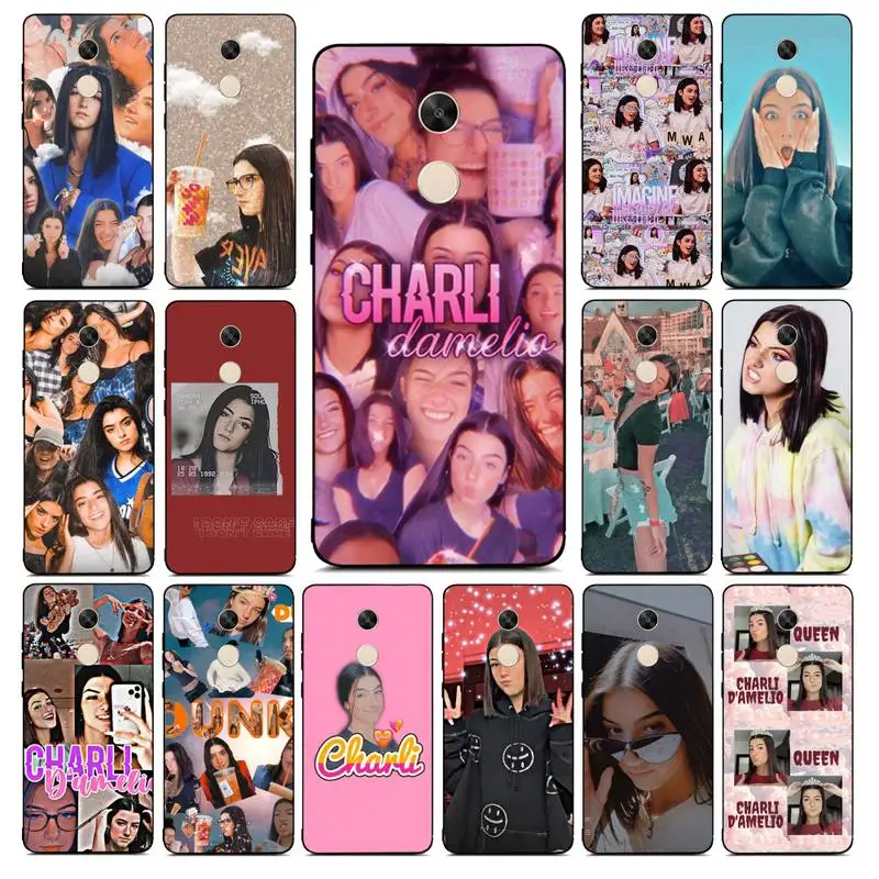 

YNDFCNB Charli Damelio Phone Case for RedMi note 4 5 7 8 9 pro 8T 5A 4X case