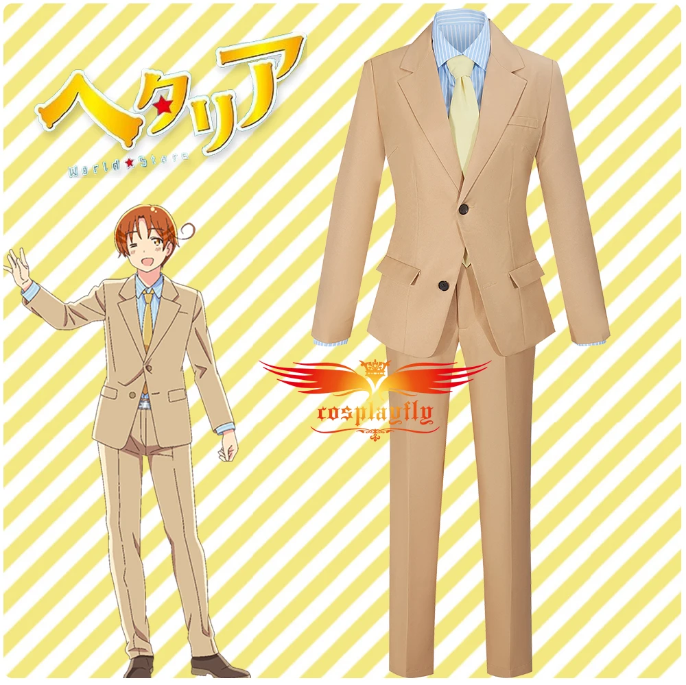 Костюм для косплея из аниме всемирные звезды Италии и униформа цвета хаки