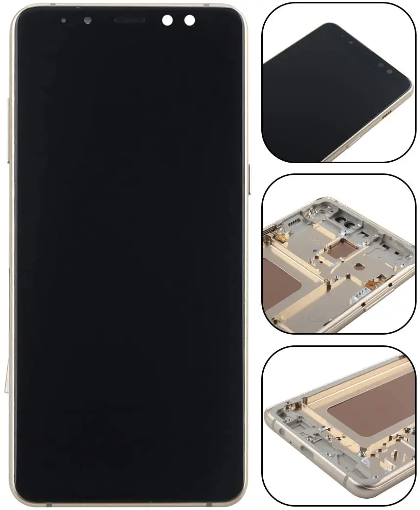 

Сменный экран для Samsung Galaxy A8 + 2018 A730F A8 Plus 6,0 дюйма, ЖК-дисплей, сенсорный экран, дигитайзер в сборе + инструменты (золото + рамка)