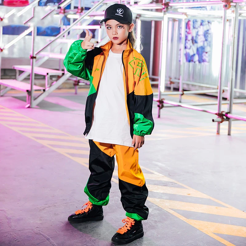 Новая детская Одежда для танцев в стиле хип хоп Детское пальто костюм со штанами