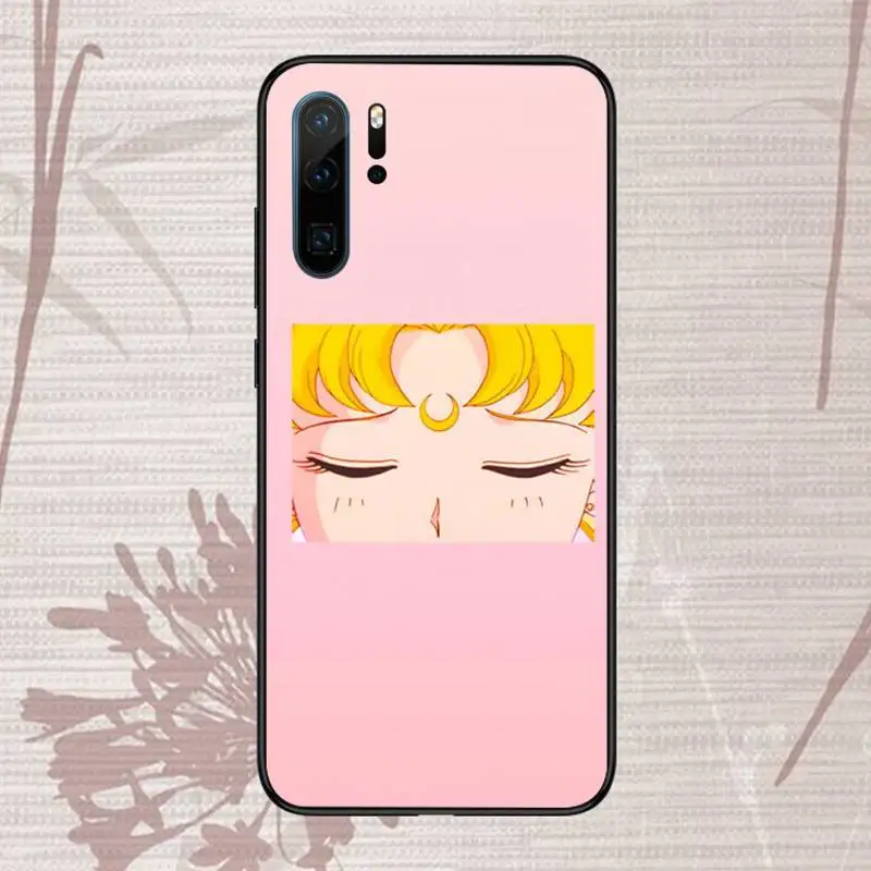 

Cute Cartoon blond girl Moon Phone Case For Huawei honor Mate P 9 10 20 30 40 Pro 10i 7 8 a x Lite nova 5t
