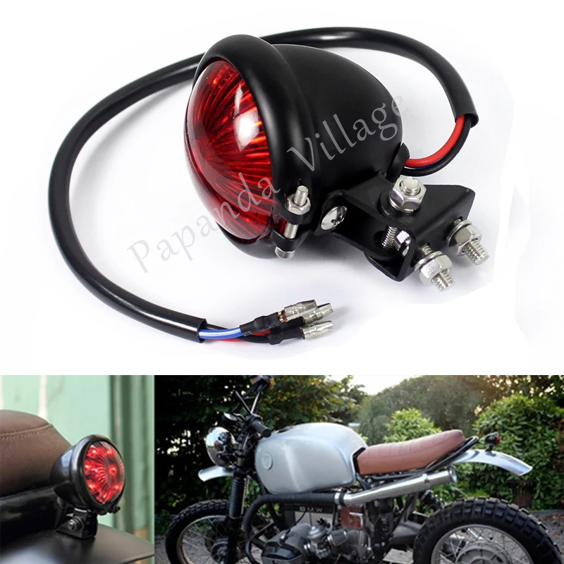 Черный светодиодный задний фсветильник рь для мотоциклов 12 В в винтажном стиле| |