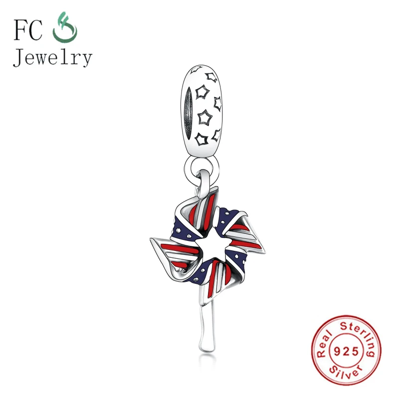 925 пробы серебряные американские болтающиеся очаровательные подходят для