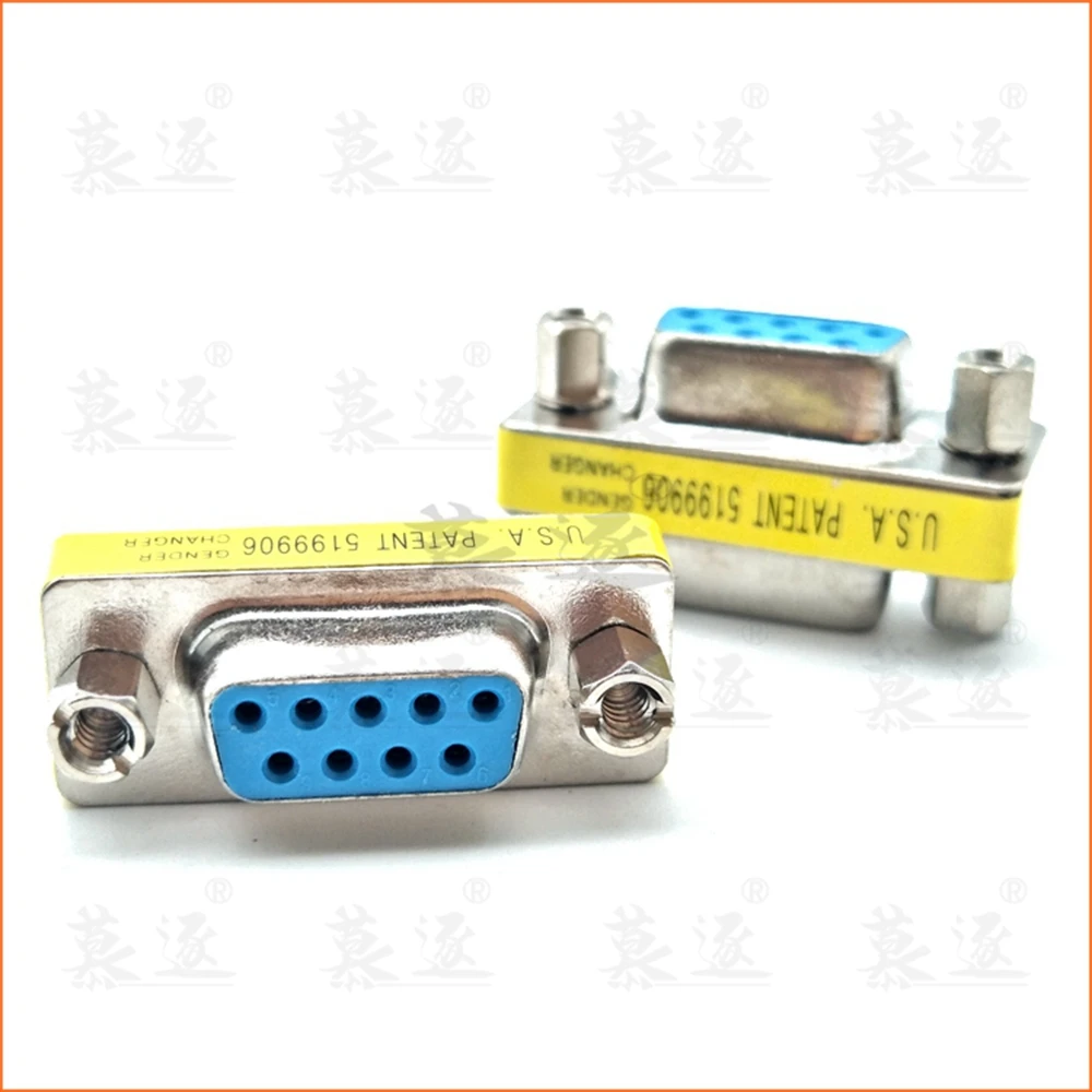 Мини переходник DB9 9 контактный штекер штекер/гнездо гнездо/штекер гнездо