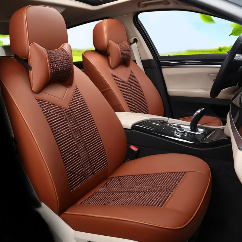 Чехол для автомобильного сиденья CARTAILOR из искусственной кожи на заказ подходит