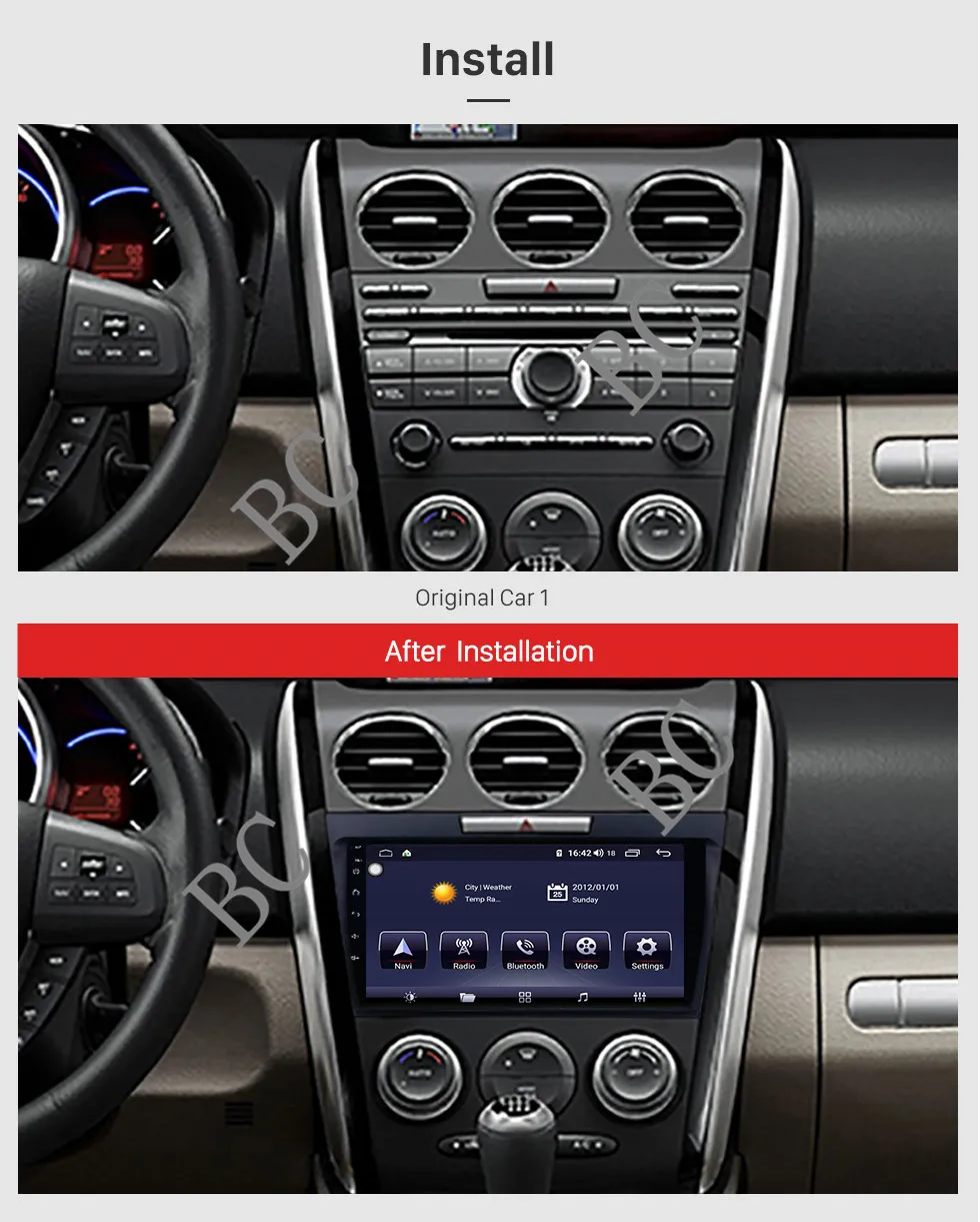 9 &quotAndroid 10 0 автомобильный мультимедийный плеер стерео для Mazda CX-7 2008 ~ 2015 GPS