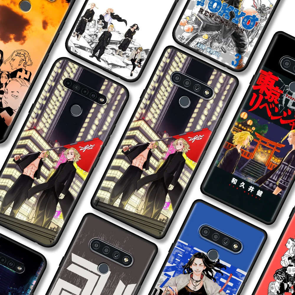 

Black Case For LG K92 K71 K61 K52 K50s K42 K41 K40 s G8 G7 Thinq G6 Soft Silicone Fundas Smartphone Coque tokyo revengers