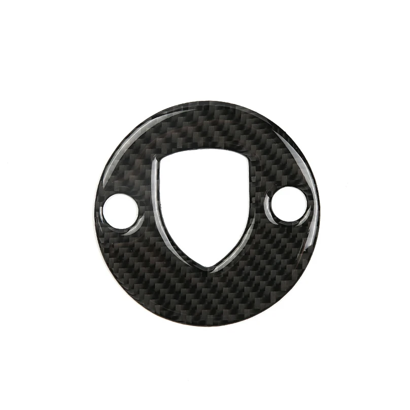 1Pcs Carbon Fiber Steering Wheel Cover Sticker for Porsche Cayenne Macan Panamera 911 718 971 970 | Автомобили и мотоциклы