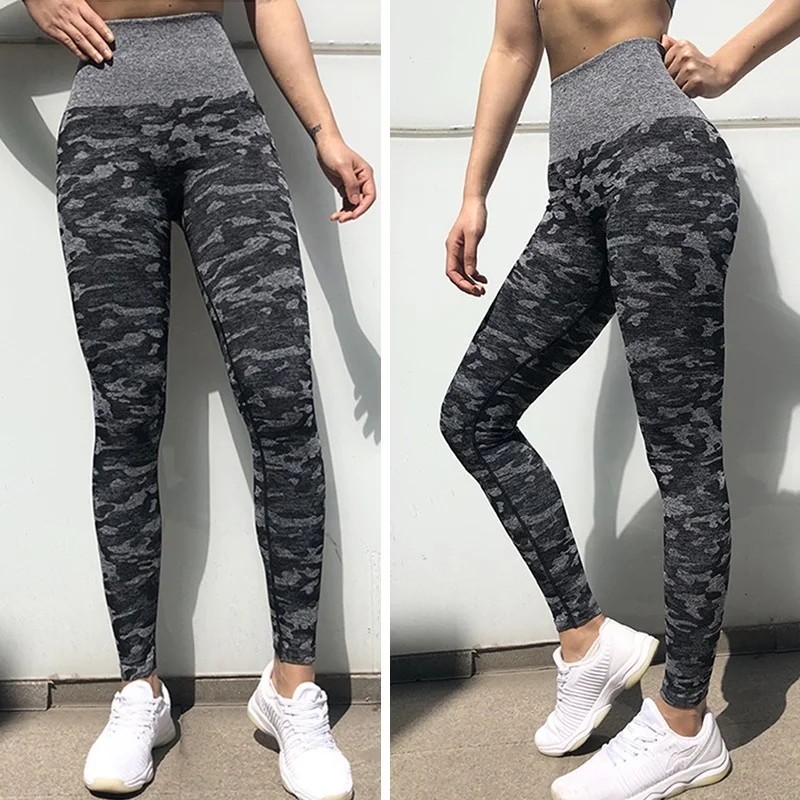 2020 Женские Бесшовные штаны для йоги с высокой талией спортивные Леггинсы