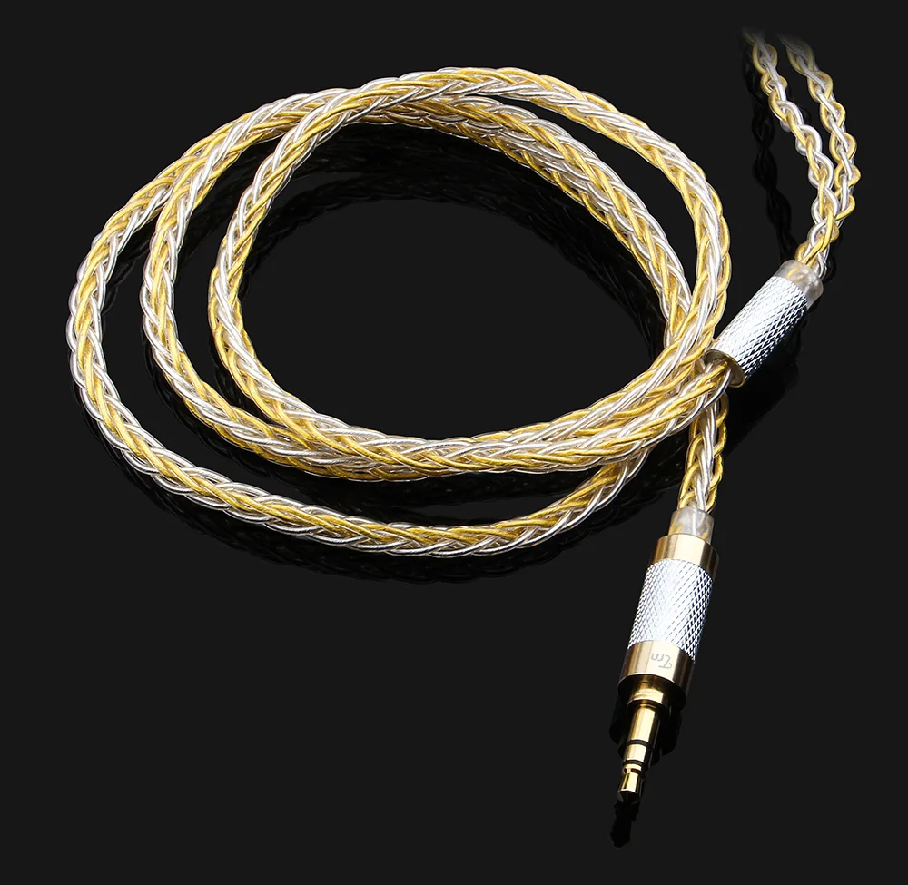 Кабель TRN из меди и серебра гибридный плетеный кабель 2 5/3 5 мм Балансирующий