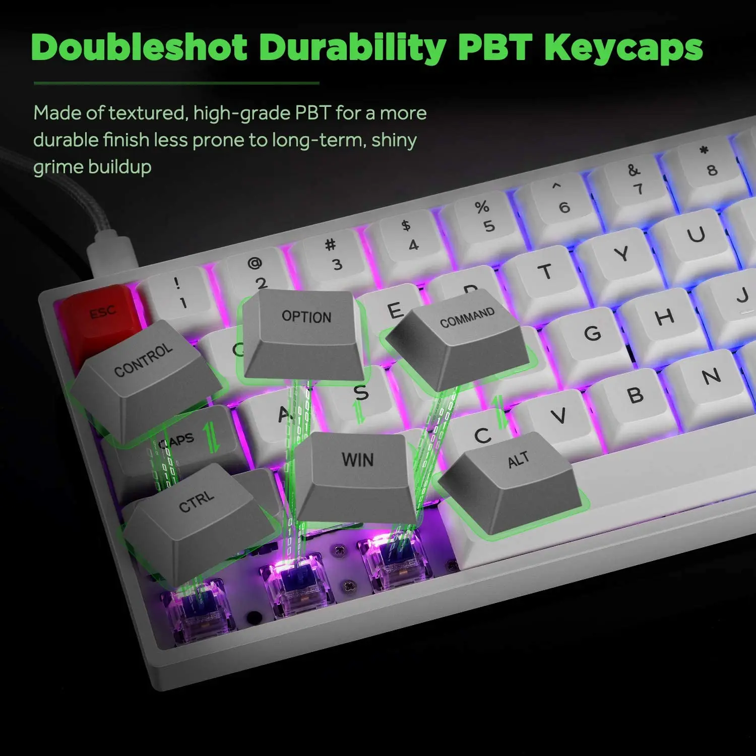 

SKYLOONG SK64S MINI Keyboard Game Mechanical Keyboard Gateron 60% RGB Backlit Wired/Wireless Bluetooth Connection Bluetooth Dual