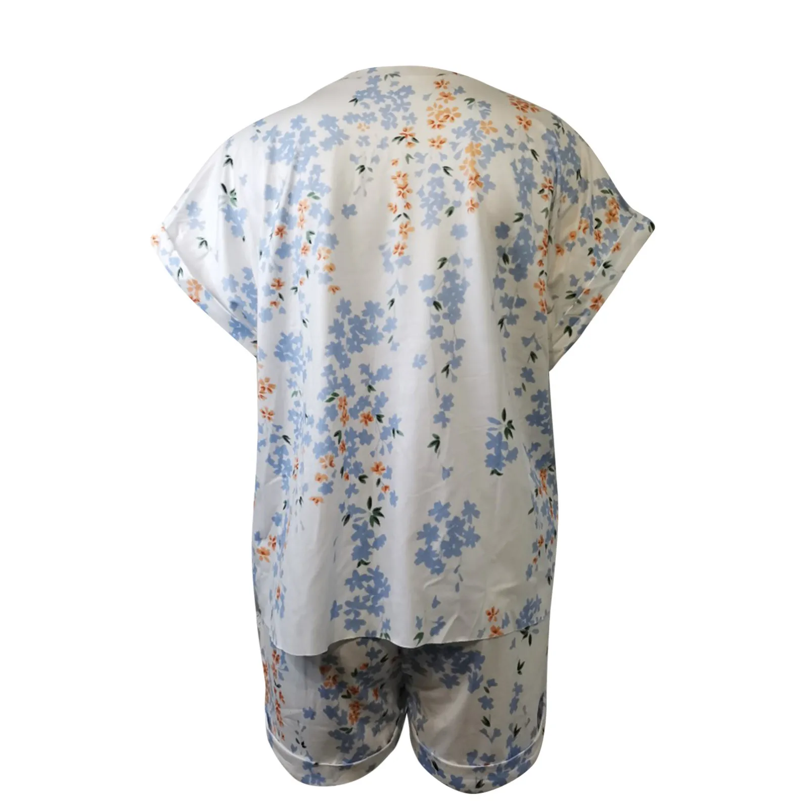 

Two Piece Set Women Tie-dye Gradient Color Pajamas Short-sleeved Loungewear Set Homewear Shorts Sets Tracksuits Sweat Suits 2021