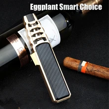 2021 New Pen Spray Gun Jet Butane Pipe Lighter Metal Gas Kitchen Welding Torch Turbo Windproof Cigar Lighter Gadgets For Men