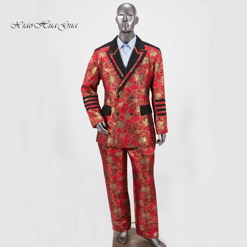 Комплект из 2 предметов: Блейзер и штаны мужская одежда в африканском стиле