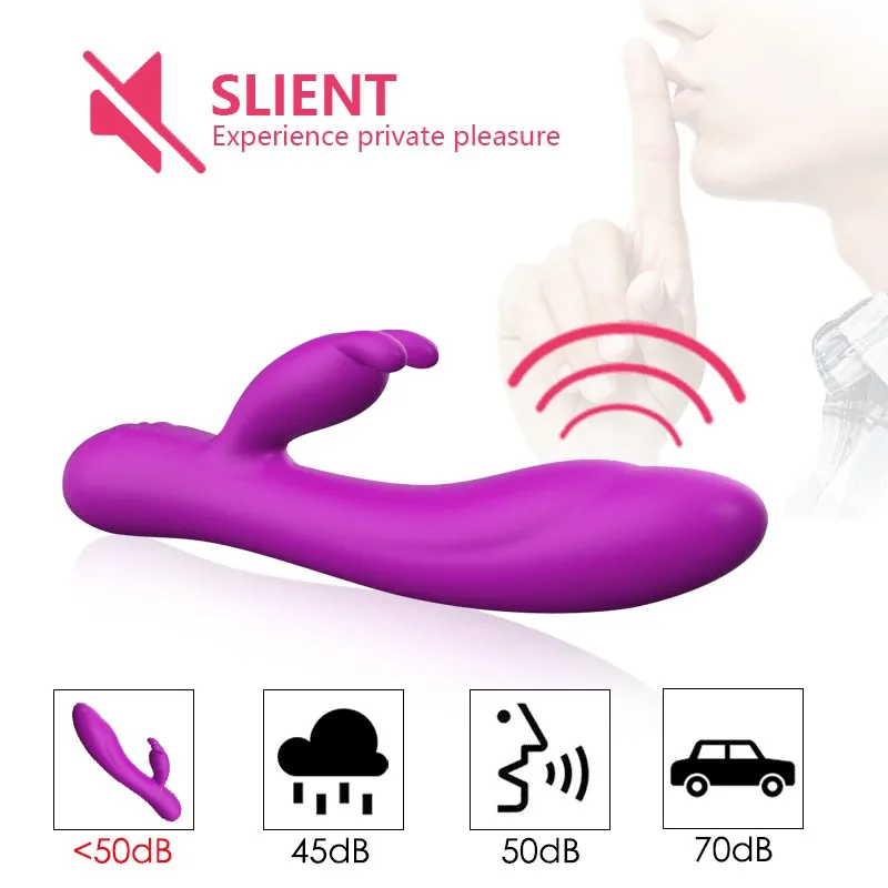 Кролик два мотора вибратор для женщин точка G влагалище стимулятор клитора