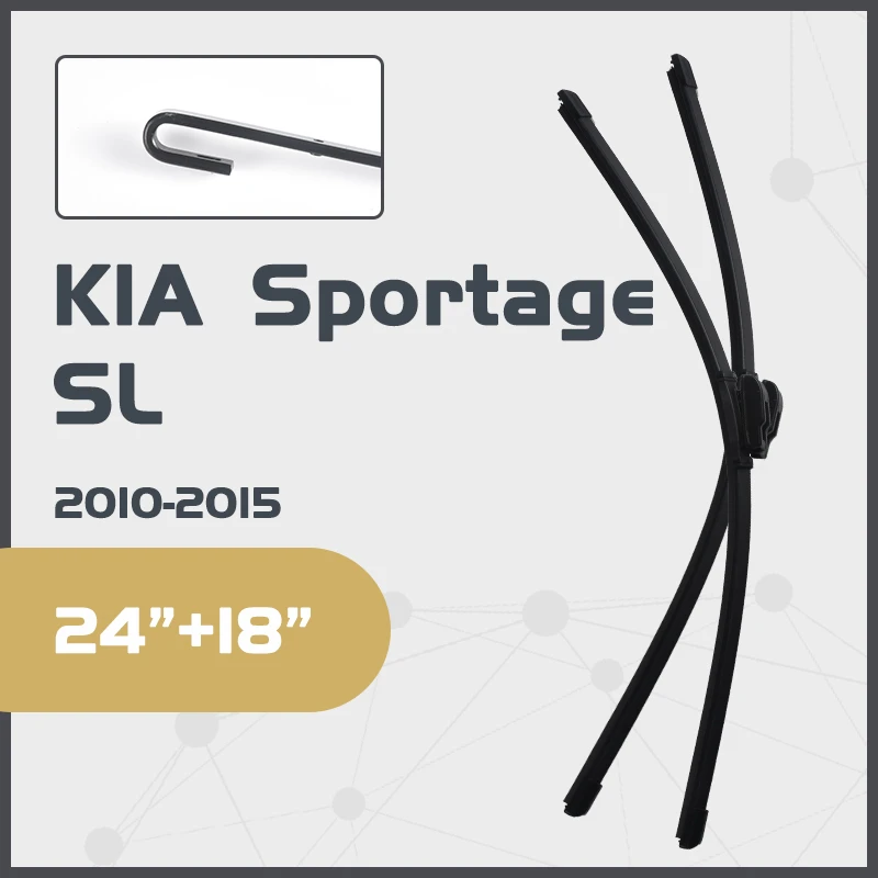 

Щетки стеклоочистителя для KIA Sportage SL 2010 - 2015 24 + 18 дюймов