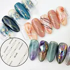 Аппликация для линии ногтей 3D изогнутая полоса наклейка для французских линий с клейкой отделкой для ногтей красивые аксессуары для дизайна ногтей