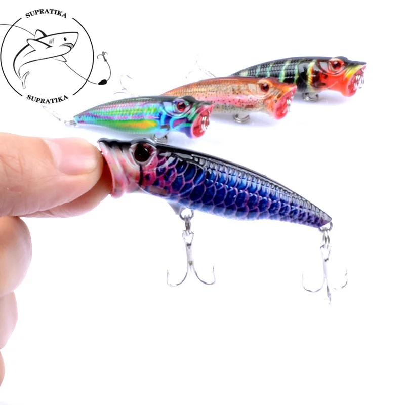 

1 шт. 6,5 см/7,9 г плавающий Поппер рыбалка приманки для Crankbait искусственный Жесткий Рыбалка Leurre джеркбейты с 2 крючки