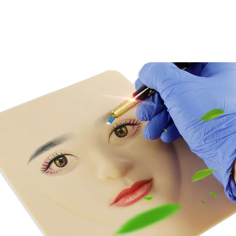 3D Силиконовая Татуировка и микроблейдинг бровей практика кожи для тату