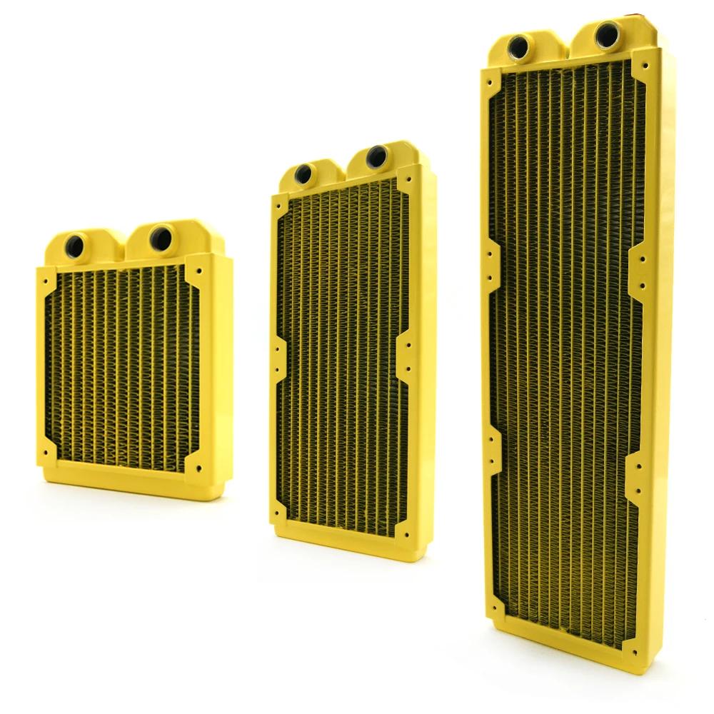 Цветной компьютерный радиатор медный охлаждающий водяной ряд 28 мм 120X для