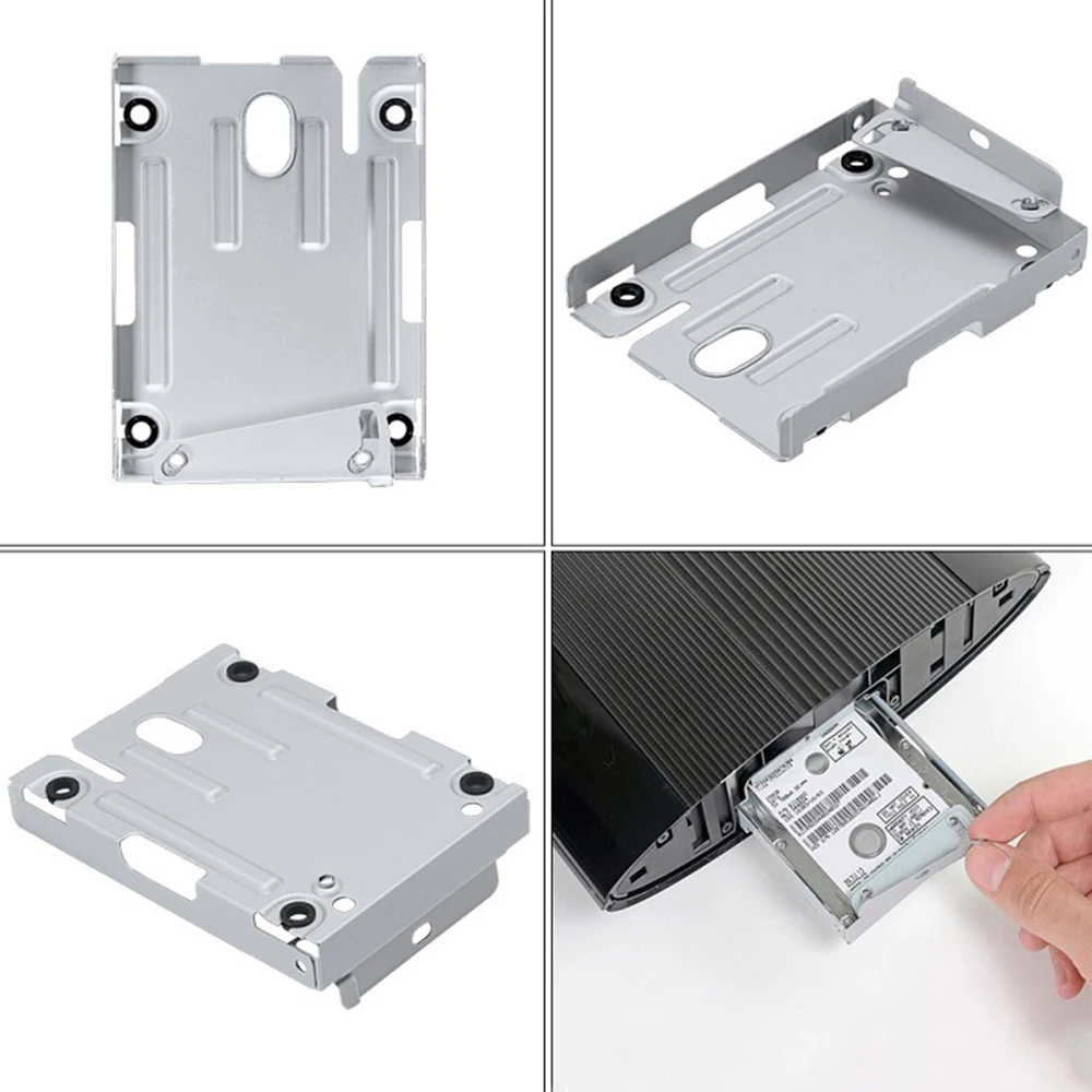 Hard Disk Drive bays Base Tray HDD Mounting Bracket Support for Sony Playstation 3 PS3 PS 3 Super Slim 4000 With Screws New