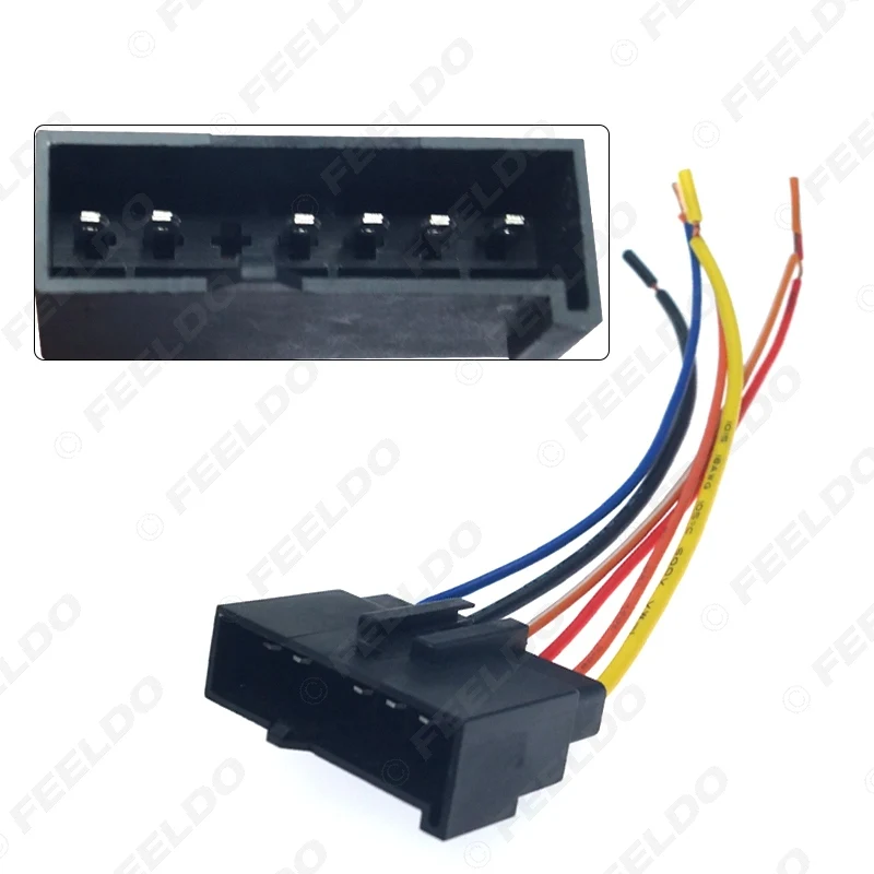Автомагнитола FEELDO 1 пара стерео усилитель для автомобиля Ford 1987 1993 Mustang Mondeo #