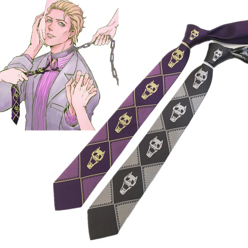 Приключения Джоджо шейный галстук JoJo Косплэй костюм галстуки KILLER QUEEN небеса
