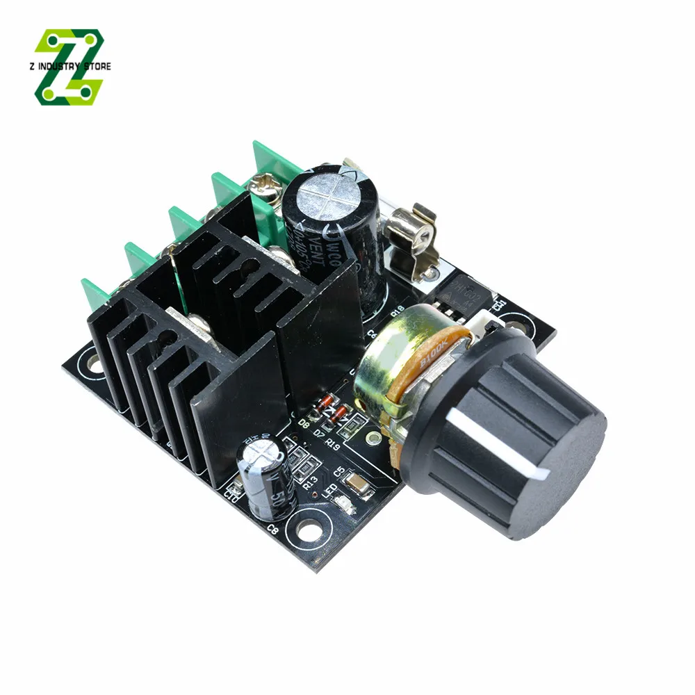 DC 12-40V 10A PWM Motor Speed Control Switch Controller Volt Regulator Dimmer Rotary Potentiometer 400W Board Module | Обустройство