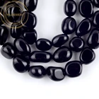 Естественный неправильной формы черные бусы из камня Агата свободной формы, разделитель драгоценных камней, бусины для самостоятельного изготовления ювелирных изделий, браслет, ожерелье 8-10 мм