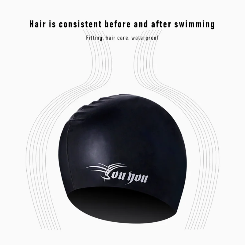 

Swimming Hats Men And Women Adult Waterproof Comfortable Silicone Swimming Cap