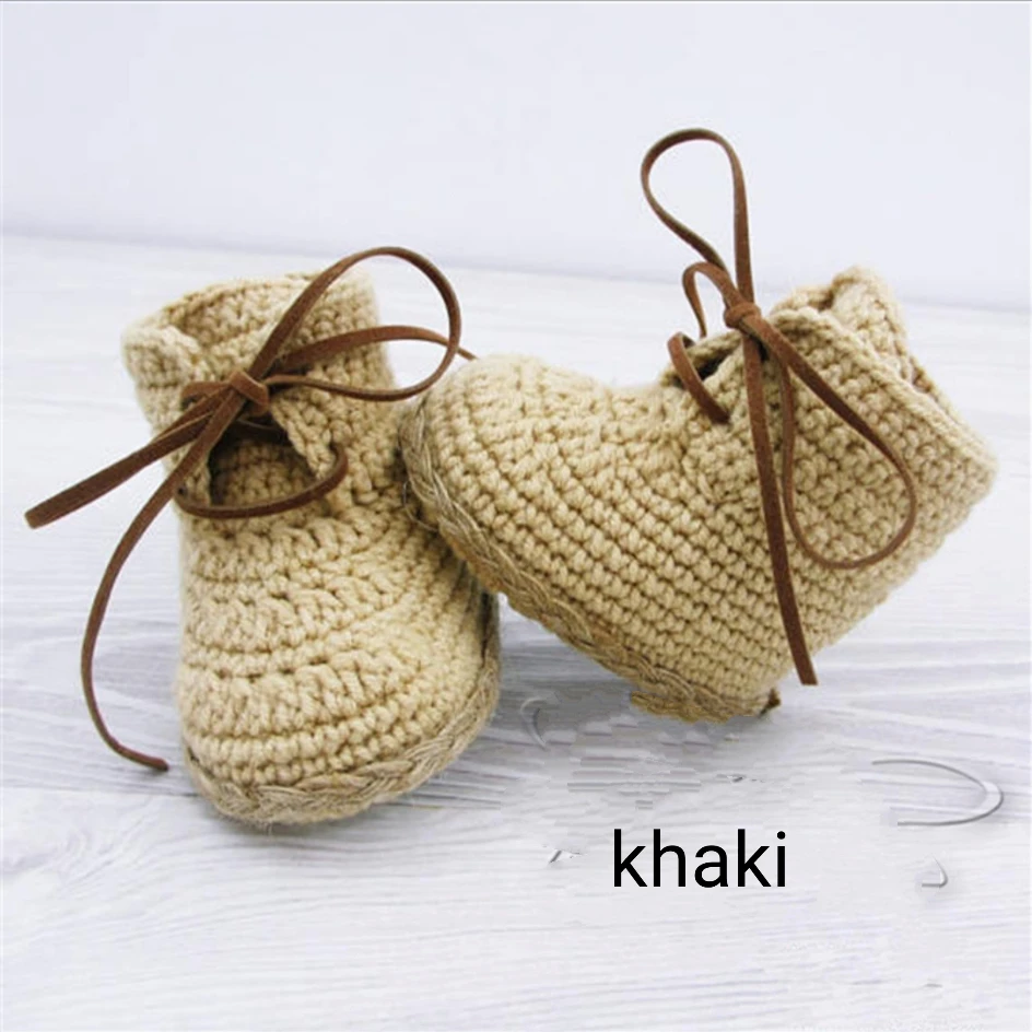 QYFLYXUE0-1 Year Old Baby Shoes Hand Woven Woollen Lace Soft Bottom High Spring And Autumn Money. |