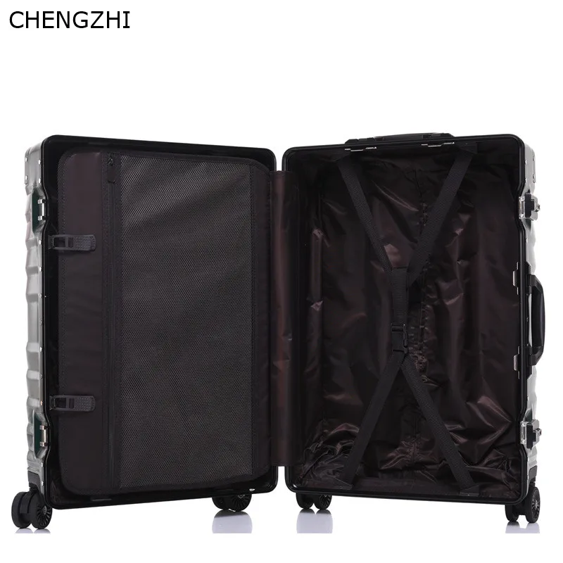 CHENGZHI алюминиевая рама + PC ABS багаж на колёсиках 20 &quot24&quot 26 &quot29&quot дюймов