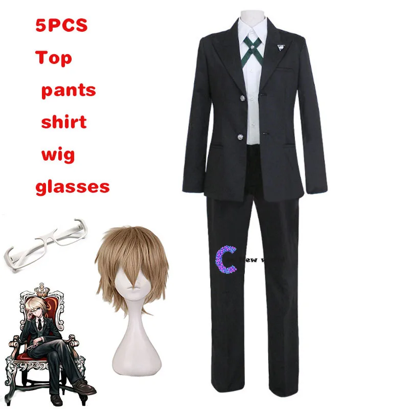 Костюм для косплея Byakuya Togami из данганронпа коричневая короткая мужская униформа