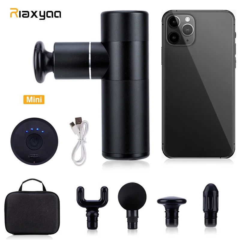 Rlaxyoo мини массажный пистолет карманный Электрический массажер для мышц