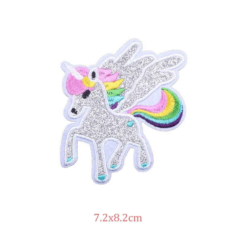 Нашивки с вышивкой в виде единорога на одежду для рюкзаков Новое поступление