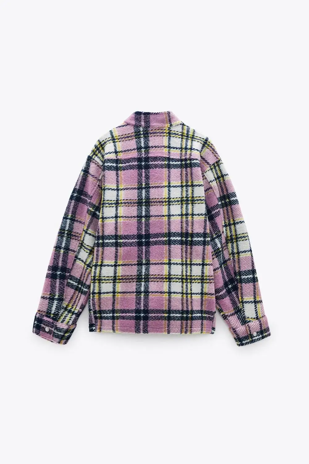 

Womens Casual Loose Button Turn Down Neck Vintage Plaid Shirt Jackets Coat Fall Winter Plus Size Check Shackets Outwear Outwear