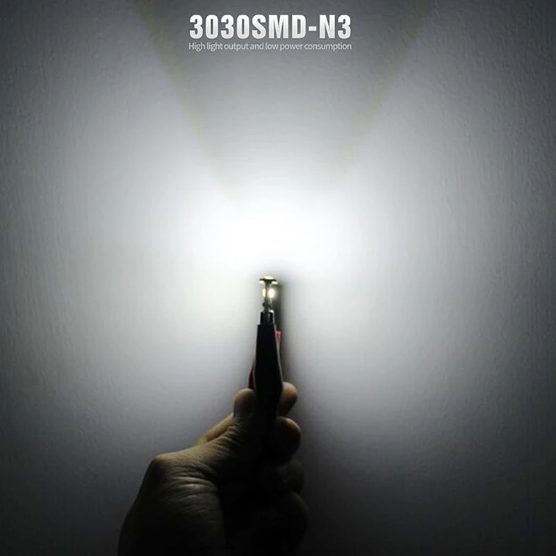 10 шт. T10 3 SMD 3030 светодиодный автомобильные Габаритные фонари W5W 194 168 192 3SMD светодиодный Двери Автомобиля светильник лампа для чтения купола лампочки Canbus без ошибок